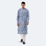 Men's Stylish Tropical Forest Print Panjabi (Copy) - Image 2