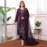 Premium Champagne Beige Stone Work Salwar Kameez (Copy)