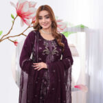 Premium Champagne Beige Stone Work Salwar Kameez (Copy) - Image 4