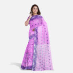 Orchid Glow Tant Saree  তাঁত শাড়ী