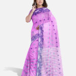 Orchid Glow Tant Saree  তাঁত শাড়ী - Image 2