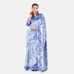 Silver Sky Tant Saree  তাঁত শাড়ী