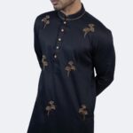 Crown Leaf Embroidered Panjabi - Image 4